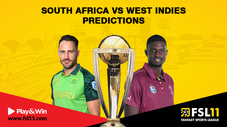 South Africa vs West Indies Predictions