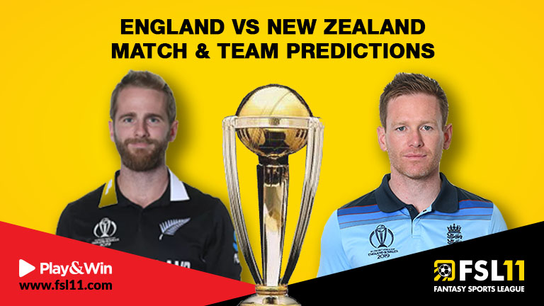 England Vs New Zealand World Cup FInal Match & Team Predictions