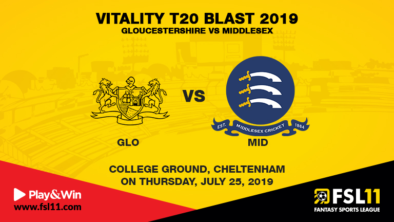 Gloucestershire vs Middlesex