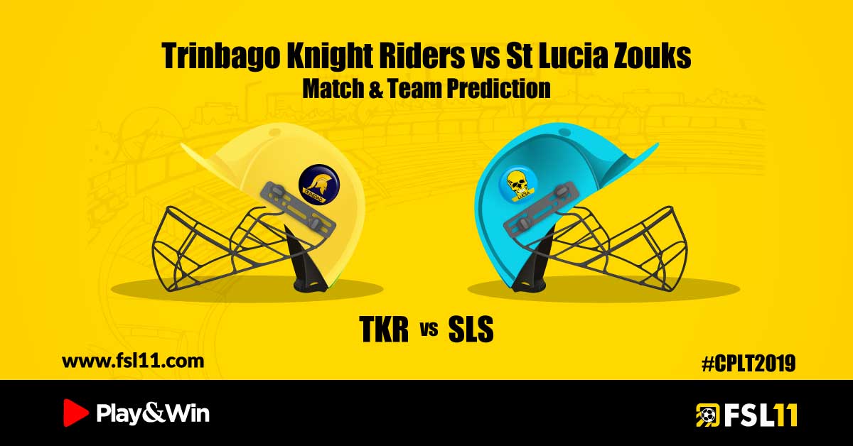 Caribbean Premier League 2019: Trinbago Knight Riders vs St Lucia Zouks, Match & Team Prediction