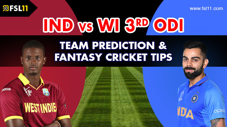 India vs West Indies 3rd ODI Match Prediction