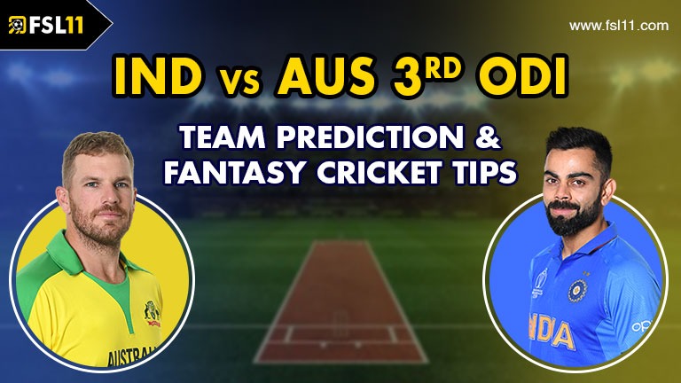 Ind vs Aus 3rd ODI Match Prediction