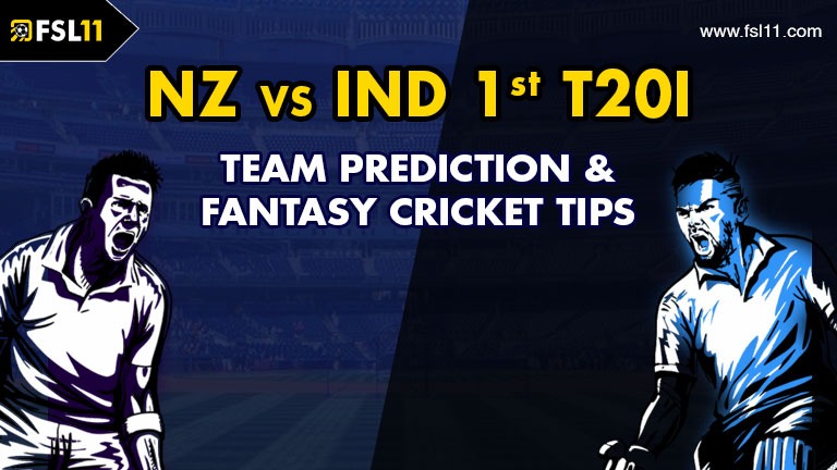 India vs New Zealand 1st T20I Match Prediction