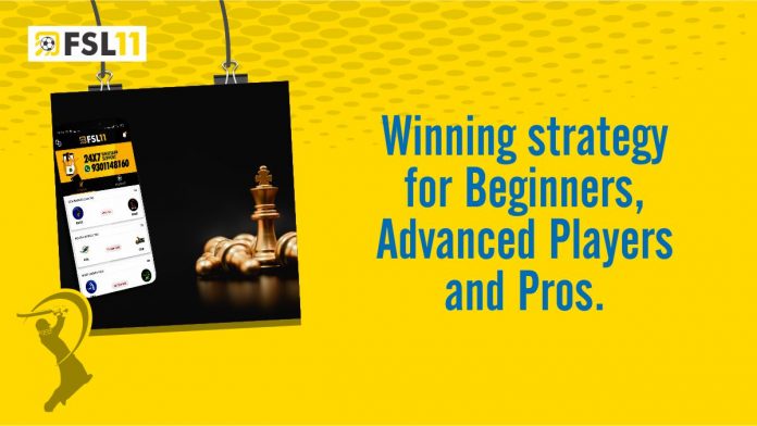 Winning strategy for Beginners, Advanced Players and Pros
