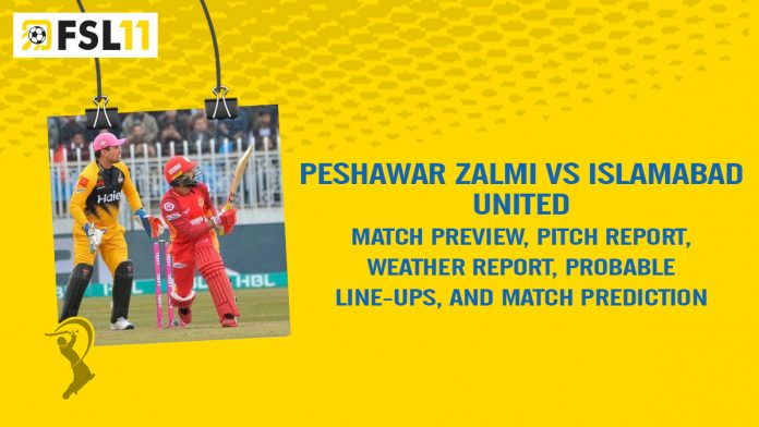 Peshawar Zalmi versus Islamabad United